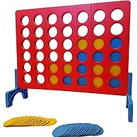 4 in a Row Connect Games | Outdoor Board Game | Giant Family Fun Lawn & Yard Games | Tabletop Outside Game for Adults & Kids | Family Gatherings,Backyard,Carnival (Large - 4 in a Row)