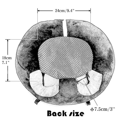 ANPPEX Baby Support Seat, Cute Baby Sofa Chair for Sitting Up, Comfy Plush Infant Seats with Stuffing Inside for 4-11 Months Baby
