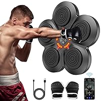 Music Boxing Machine with Boxing Gloves, Wall Mounted Smart Bluetooth Music Boxing Trainer, Boxing Training Boxing Equipment, Home Workout Boxing Target Machine