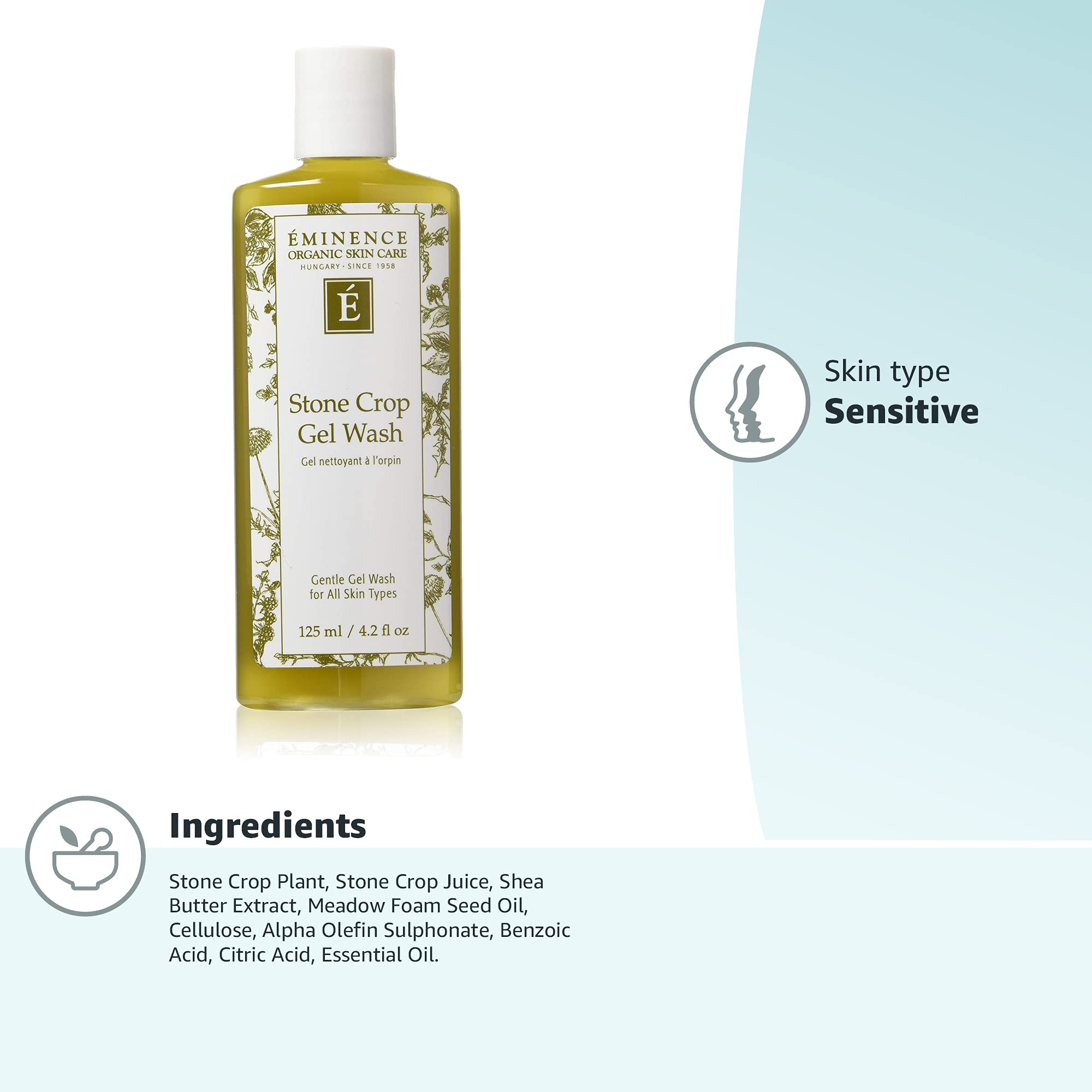 Eminence Organic Skincare. Stone Crop Gel Wash(125 ml)