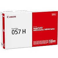 Canon Genuine Toner Cartridge 057 Black, High Capacity (3010C001), 1-Pack imageCLASS MF449dw, MF448dw, MF445dw, LBP228dw, LBP227dw, LBP226dw Laser Printers (057 H)