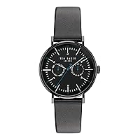 Ted Baker Phylipa Gents Black Eco Genuine Leather Strap Watch (Model: BKPPGS4019I)