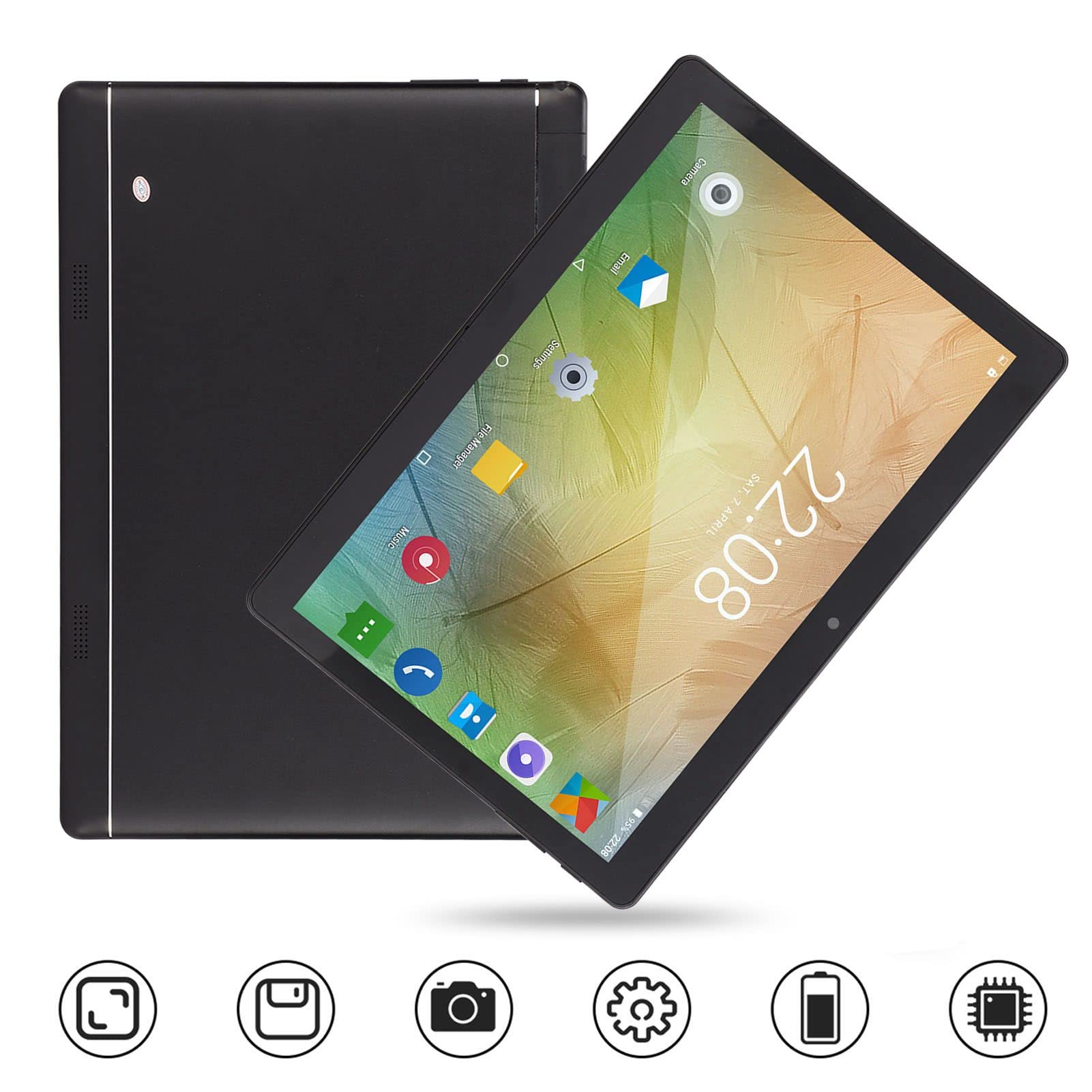 Luqeeg 10 inch Tablet - 1080P Full HD Kids Edition Tablet, Android 11, Dual SIM, Octa Core CPU, 3GB & 32GB, 3G Network, WiFi, GPS, Bluetooth, 4000mAh Fast Charging Battery(Black)