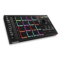 Akai Professional MPC Studio MIDI Controller Beat Maker with 16 Velocity Sensitive RGB Pads, Full MPC 2 Software, assignable Touch Strip & LCD Display
