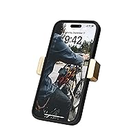 Magnetic Motorcycle Phone Mount - Harley Davidson Accessories - Premium Billet Aluminum Holder for Gas Tank or Any Magnetic Surface, High-Speed Magnets - Fits Most Phones, Electric Yellow
