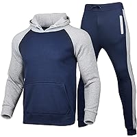 Mens Sweatshirt Hoodie Multi Colored Hoodie Tracksuit Hoodie Set 2 Pieces Sport Male Fitness Plush Sweatshirts Pants Sets