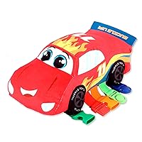 Buckle Toys - Bullet Racecar - Develop Fine Motor Skills - Sensory Learning Activity Toys - Toddler Plane Travel Essential