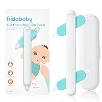 3-in-1 Nose, Nail + Ear Picker | Baby Ear Cleaner + Baby Nose Cleaner and Nail Tool for Babies + Toddlers, Safely Clean Baby's Boogers, Ear Wax & More