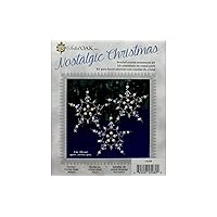 Solid Oak Golden Stars Ornament Kit, Crystal/Gold