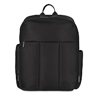 Baby Brezza Gio Laptop Diaper Bag Backpack - Secure Storage for Your Laptop or Tablet - 9 Pockets to Store All Your Accessories - Insulated Bottle Pocket, Black