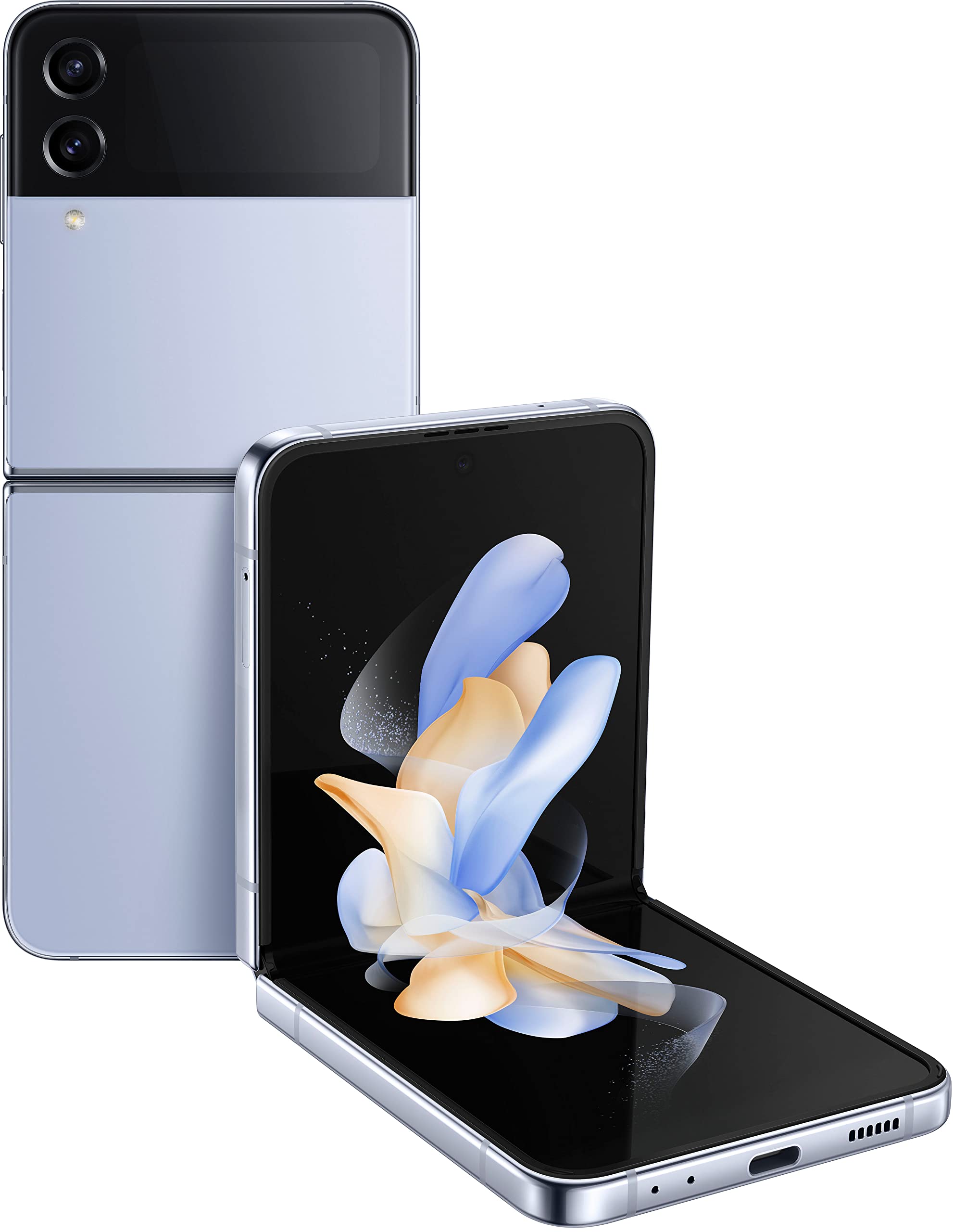 SAMSUNG Galaxy Z Flip4 5G 512GB 8GB RAM Factory Unlocked (GSM Only | No CDMA - not Compatible with Verizon/Sprint) - Blue