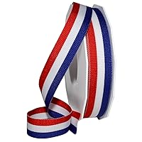 Morex Ribbon 93605/25-914 Striped Grosgrain Ribbon 7/8