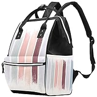 Strokes To Earth Tones Diaper Bag Backpack Baby Nappy Changing Bags Multi Function Large Capacity Travel Bag