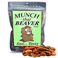 Munch That Beaver Trail Mix - Unique Gift Ideas for Friends, Funny Beaver Gag Gifts for Men and Women, Stocking Stuffers, Salty, Made in America, 9 Oz