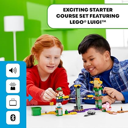 LEGO Super Mario Adventures with Luigi Starter Course 71387 Building Kit; Collectible Toy Playset for Creative Kids, New 2021 (280 Pieces)