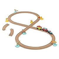 Battat – Train Set For Kids, Toddlers – 29Pc Train Track Set With Trains And Accessories – Developmental Toy- All Aboard Train Set – 2 Years +