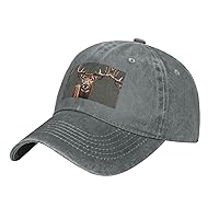 Beauty Deer Print Cotton Outdoor Baseball Cap Unisex Style Dad Hat for Adjustable Headwear Sports Hat
