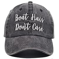 Beach Hair Don't Care Hat, Vintage Washed Adjustable Beach Life Baseball Cap for Men Women …