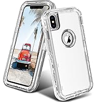 Case Compatible with iPhone Xs max Case, Heavy Duty Shockproof Anti-Fall clear case , Crystal Clear