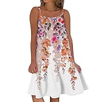 Dresses for Women 2024, Women's Beach Casual Sleeveless Cute Sling Tank Dress, S XXXL