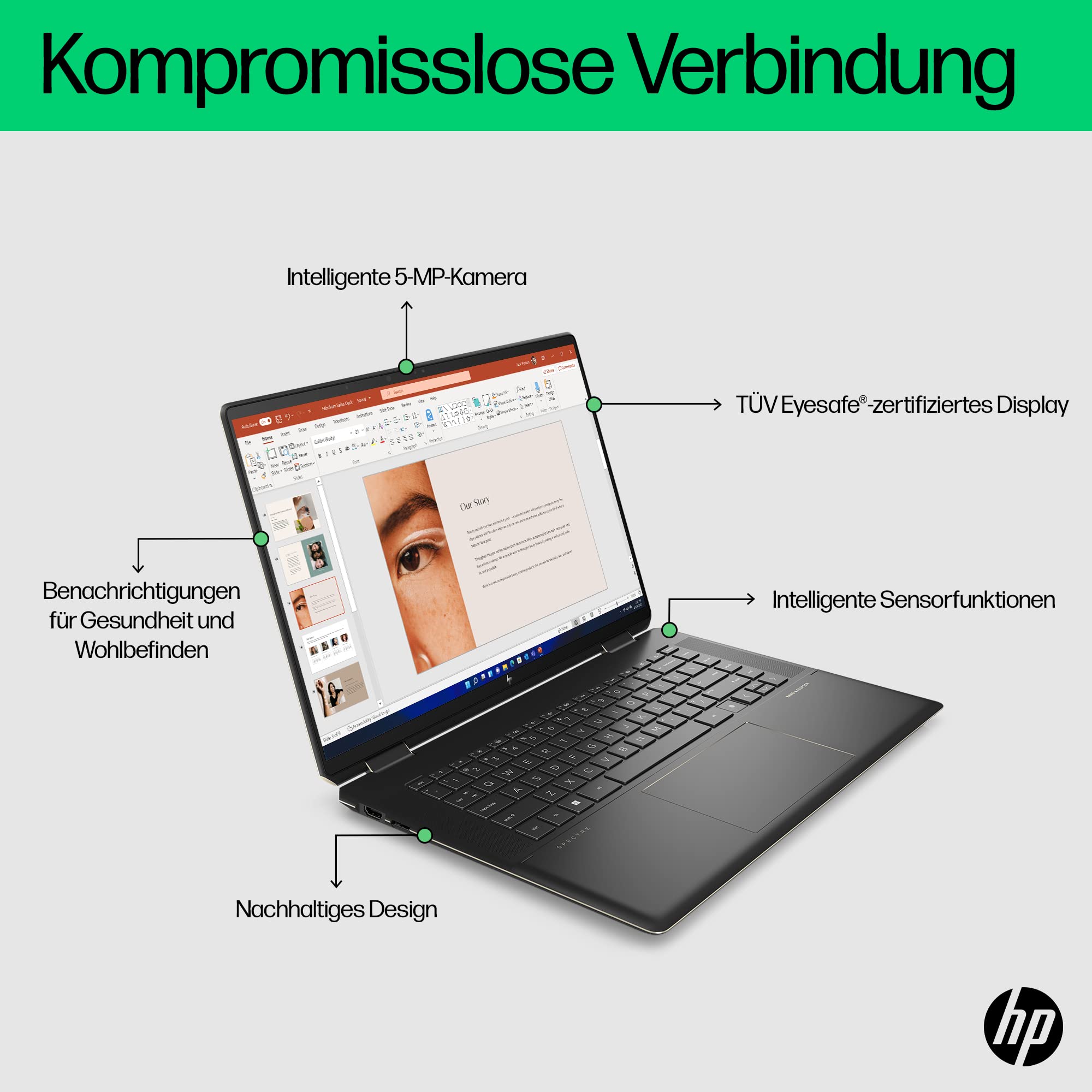 HP Spectre x360 2-in-1 Laptop, 16