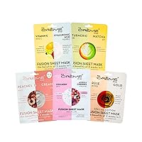 The Crème Shop Complete 2-in-1 Fusion Sheet Masks Collection, Set of 5 ($18 Value)