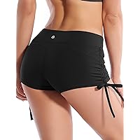 BUBBLELIME Stretch Sexy Booty Yoga Shorts for Women Adjustable Side Ties Running Shorts Fitness Workout Wicking Tummy Control