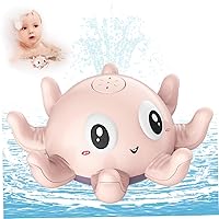 Bathtub Toys, Baby Bath Toy Cute Octopus Bath Toy Water Sprinkler with Lights and Music Waterproof Light Up Bath Toys Battery Powered Automatic Spray Water Bathtub Toys Baby Birthday Style2