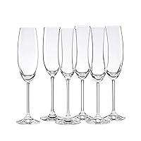 Lenox Tuscany Classics Set, Champagne Flutes, Buy 4, Get 6, 6 Count (Pack of 1), Clear,8 ounces.