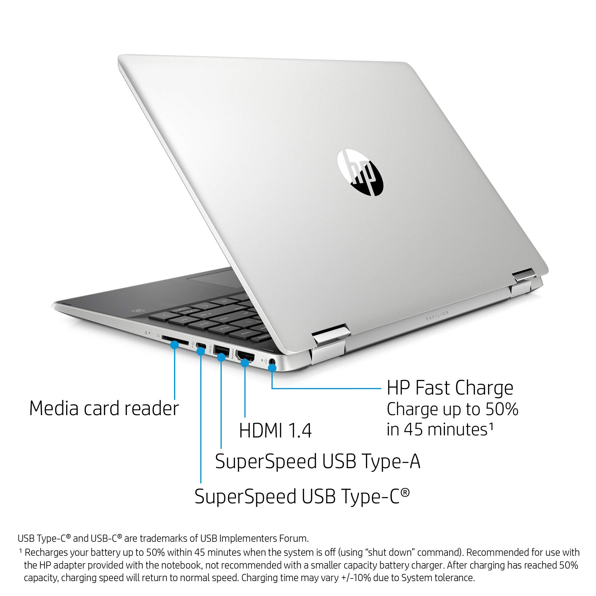 HP Pavilion x360 14 Convertible 2-in-1 Laptop, 14” Full HD Touchscreen Display, Intel Core i5, 8 GB DDR4 RAM, 512 GB SSD Storage, Windows 10 Home, Backlit Keyboard (14-dh2011nr, 2020 Model)