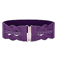 GRACE KARIN Women's Elastic Vintage Belt Stretchy Retro Wide Waist Cinch Belt