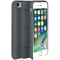 Premium Leather Cell Phone Case for iPhone 8/7 - Smoke Up Grey