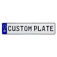 Custom German License Plate - Small Font Fits 11 Characters