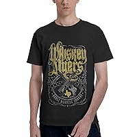 Big Boys American Southern Rock Group Whiskey & Country Band Myers T Shirt Round Neck Short-Sleeve T-Shirt, Cool Cotton Tee Tops Shirt for Man, Leisure Custom Costume Tops Xx-Large Black