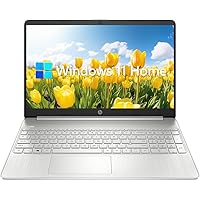 HP 2023 Newest Laptop for Business and Student, 15.6'' HD Display, AMD Ryzen 3 5300U 2-Core Processor, 32GB RAM, 1TB SSD, Wi-Fi, Type-C, Media Card Reader, Windows 11 Home, Silver, KKE Accessories