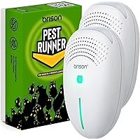 2-Pack Ultrasonic Pest Repeller Plug-in Control Electronic Insect Repellent Gets Rid Mosquito Bed Bugs Roach Spiders Fleas Mice Ants Fruit Fly