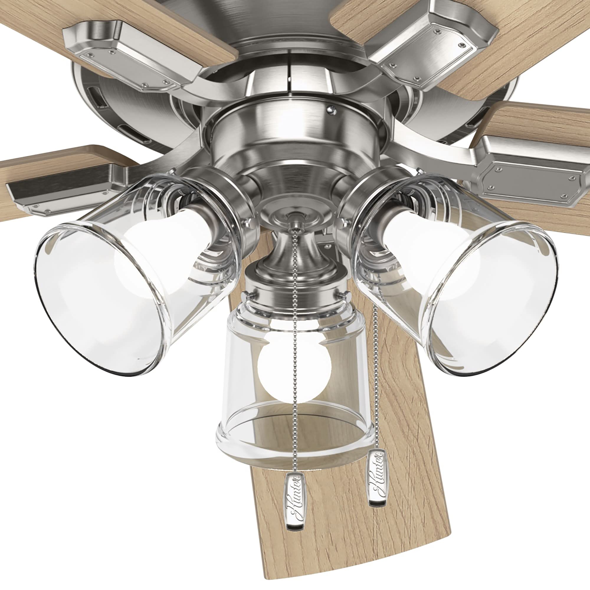 Hunter Fan Company 51097 Crestfield Ceiling Fan, 60, Brushed Nickel