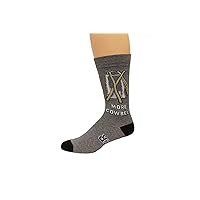 K. Bell Men's Fun Music & Instruments Crew Socks-1 Pairs-Cool & Funny Novelty Gifts