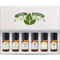 Good Essential Oil Set - Gardenia, Honeysuckle, Jasmine, Lilac, Magnolia, Spa Oil: Candles, Soaps, Perfume, Diffuser, Home Care, Aromatherapy 6-Pack
