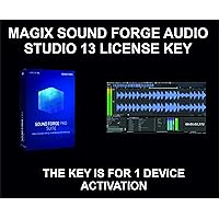 Magix Sound Forge Audio Studio 13 Software, Key, For 1 Device Activation