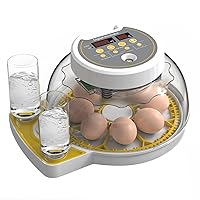 Egg Incubator, Incubators for Hatching Eggs with Automatic Egg Turning and Humidity Display, Egg Candler & Auto Water Adding for Farm Hatching Chicken Quail Ducks