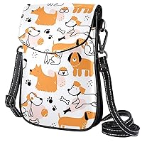 Small Crossbody Bags Cartoon Animals Cats Leather Cell Phone Purse Wallet for Women Teen Girl