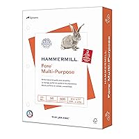 Hammermill Printer Paper, Fore Multipurpose 24 lb Copy Paper, 3 hole - 1 Ream (500 Sheets) - 96 Bright, Made in the USA, 101287