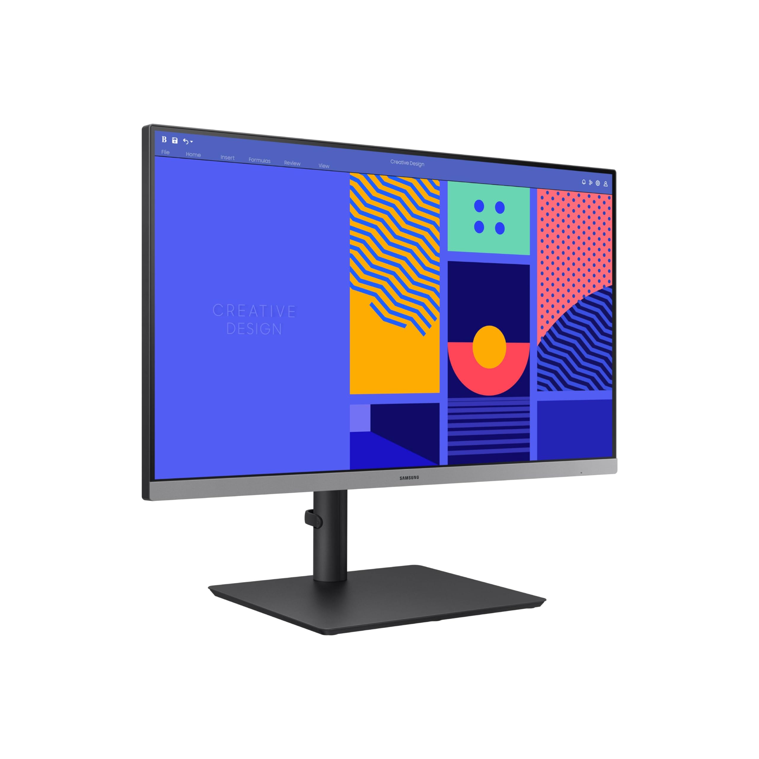 Samsung 27-Inch S43GC Series Business Essential Computer Monitor, IPS Panel, Height Adjustable Stand, Triple Input, New DisplayPort, 100Hz, AMD FreeSync, Advanced Eye Care LS27C432GANXZA, 2024