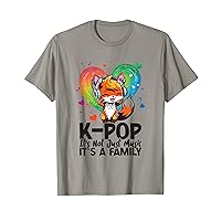 Kpop It's Family Tie Dye Fox Korean Pop Music Finger Heart T-Shirt