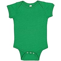 RABBIT SKINS Infant 60/40 Cotton/Polyester Vintage Heathered Jersey Short Sleeve Bodysuit (4405)
