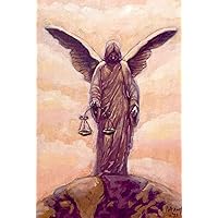Angel With Justice Scales: Journal Angel With Justice Scales: Journal Hardcover Paperback