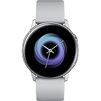 SAMSUNG Galaxy Watch Active (40mm, GPS, Bluetooth, WiFi), US Version with Warranty, Silver/Grey, 2.3