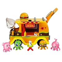 Yum Yum Truck Playset - Kids Food Themed Bus Toy, Contains 4 Exclusive Smashlings & 3 Foodie Accessories, Ages 3+, Toikido