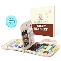 VonNova Fidget Blanket - Dementia Products for Elderly - Fidget Blanket for Adults with Dementia - Alzheimers Activities - Lap Blankets for Elderly - Busy Board